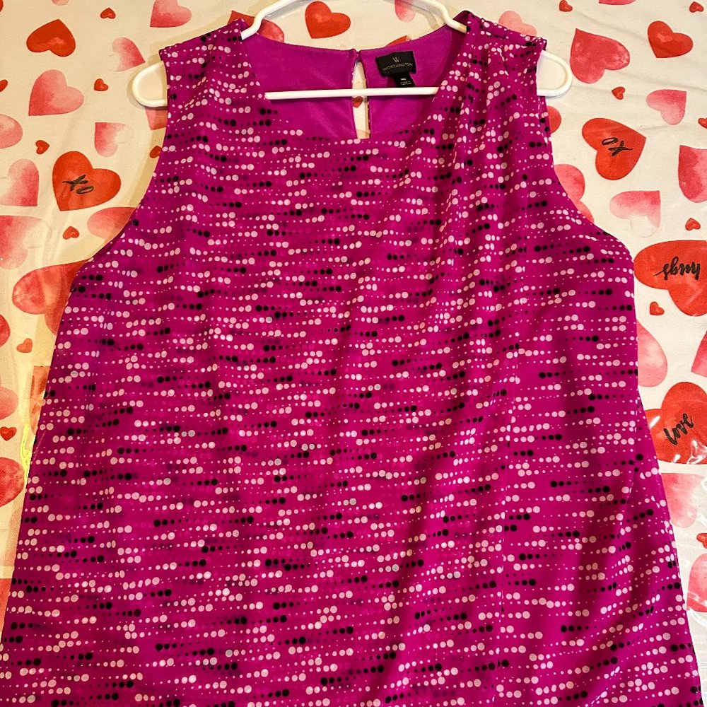 Worthington Fuchsia Blouse Short sleeve XL